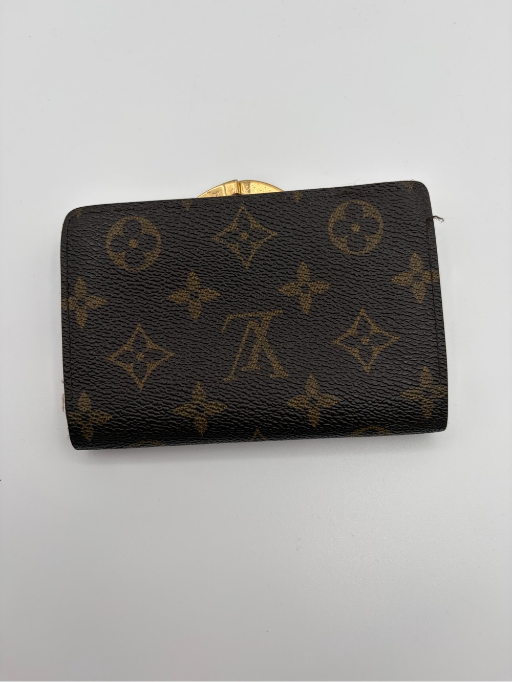 Louis Vuitton Monogram Viennois Kiss-Lock Wallet Monogram Canvas CA0041 Vintage - Picture 3 of 14